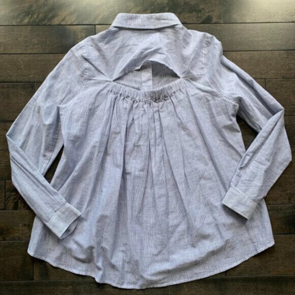 Anthropologie Funktinal Open Back Shirt - Picture 1 of 2